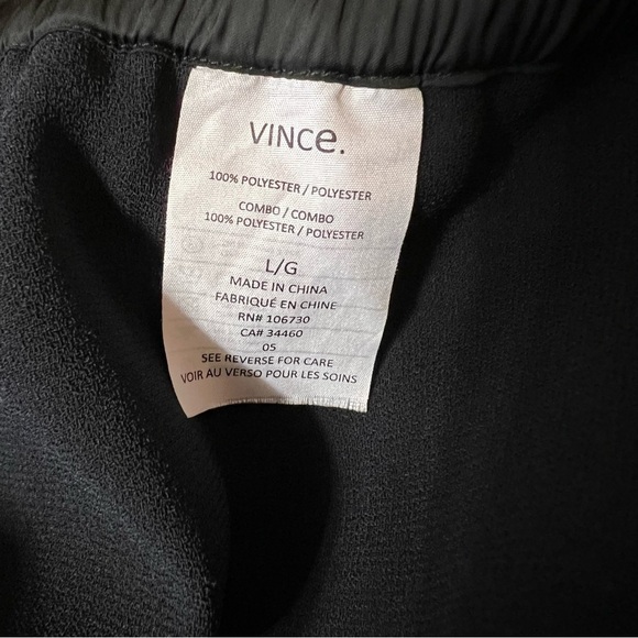 Vince | Performance Jogger Pants Crepe Pull-On Drawstring Trouser Joggers Size L - Picture 11 of 11